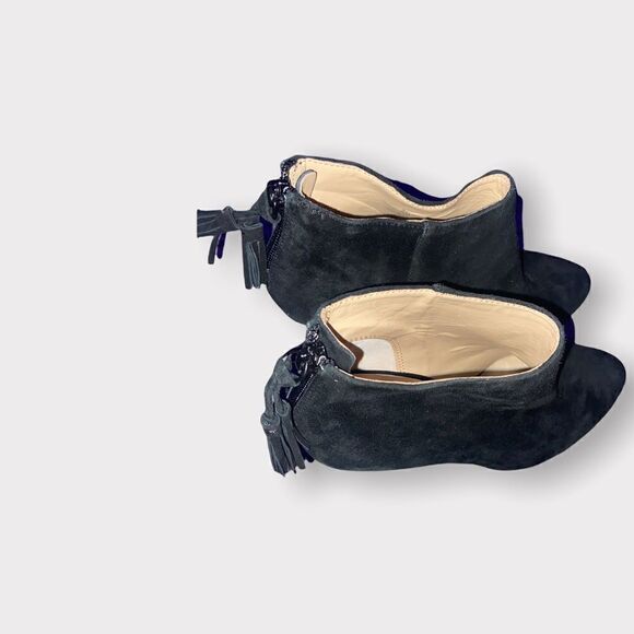 Sole Society Black Suede Booties Size 5 - Picture 4 of 5